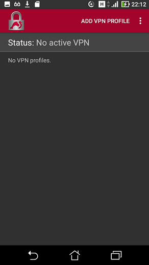 Add VPN profile